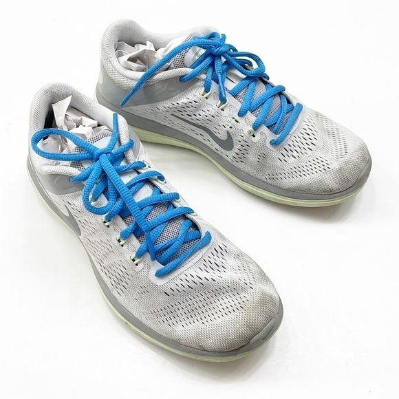Nike Flex 2016 Run gray/green athletic running shoes - Picture 2 of 11